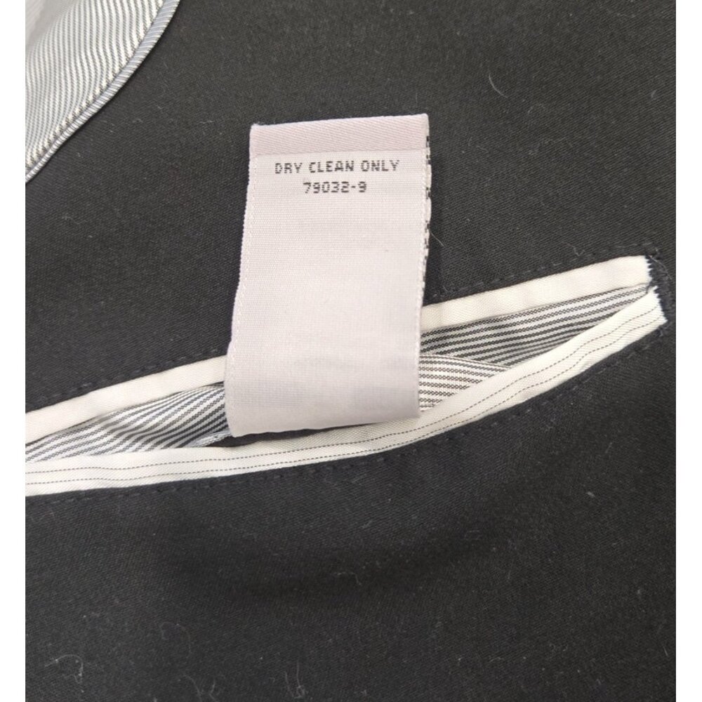 J Ferrar Slim Fit Suit Coat Mens 38R Black 2 Button Jacket Double Vented - Picture 8 of 8